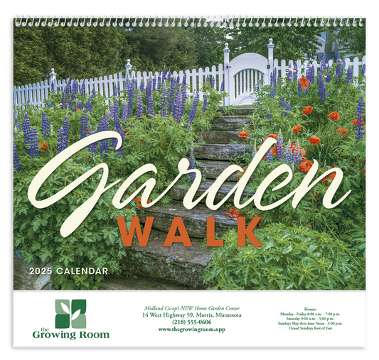 Good Value Garden Walk  Spiral Calendar-7077