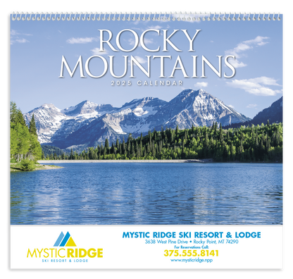 Good Value Rocky Mountains  Spiral Calendar-7078