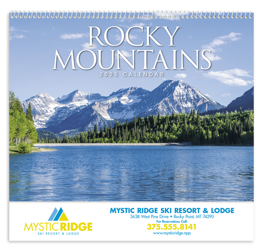 Good Value Rocky Mountains  Spiral Calendar-7078
