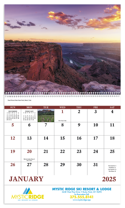 Good Value Rocky Mountains  Spiral Calendar-7078