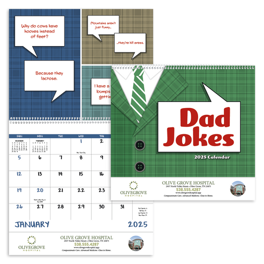 Good Value Dad Jokes  Spiral Calendar-7082