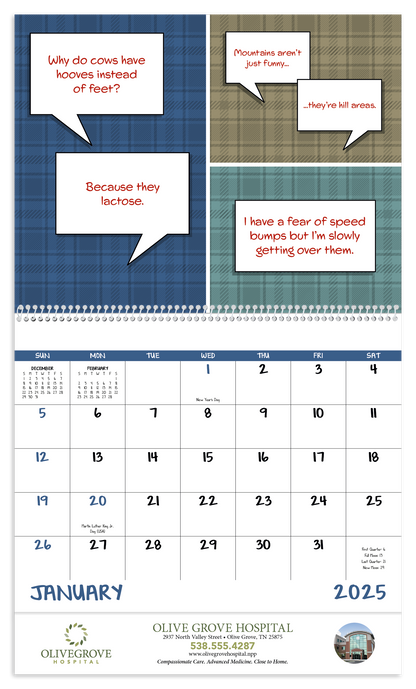 Good Value Dad Jokes  Spiral Calendar-7082