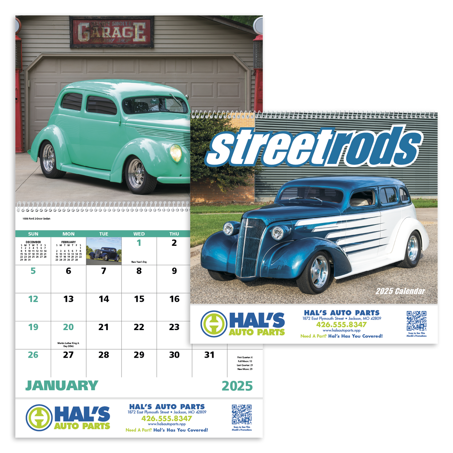 Good Value Street Rods  Spiral Calendar-7083