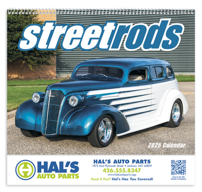 Good Value Street Rods  Spiral Calendar-7083