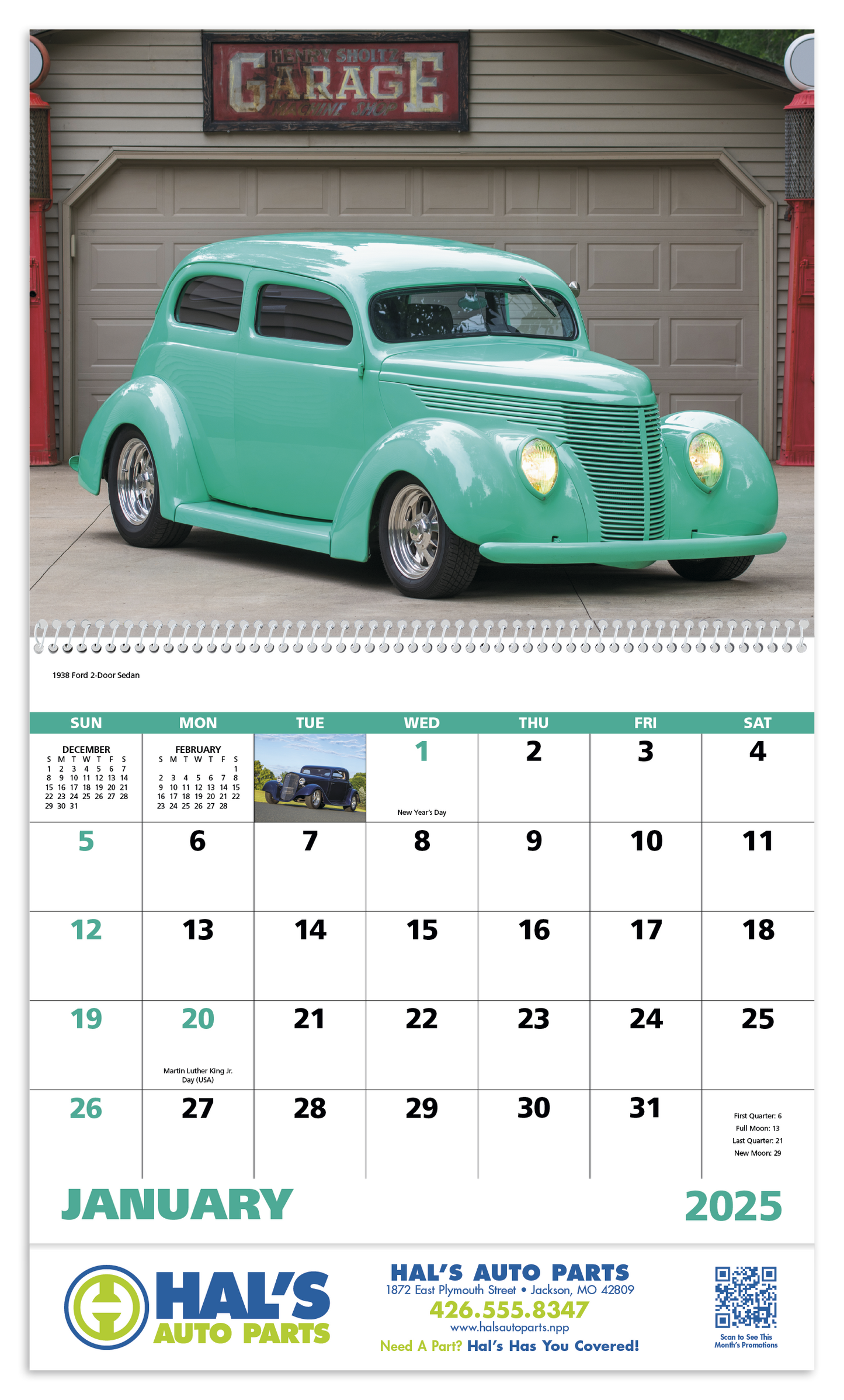 Good Value Street Rods  Spiral Calendar-7083