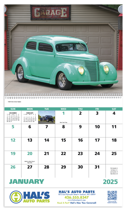 Good Value Street Rods  Spiral Calendar-7083