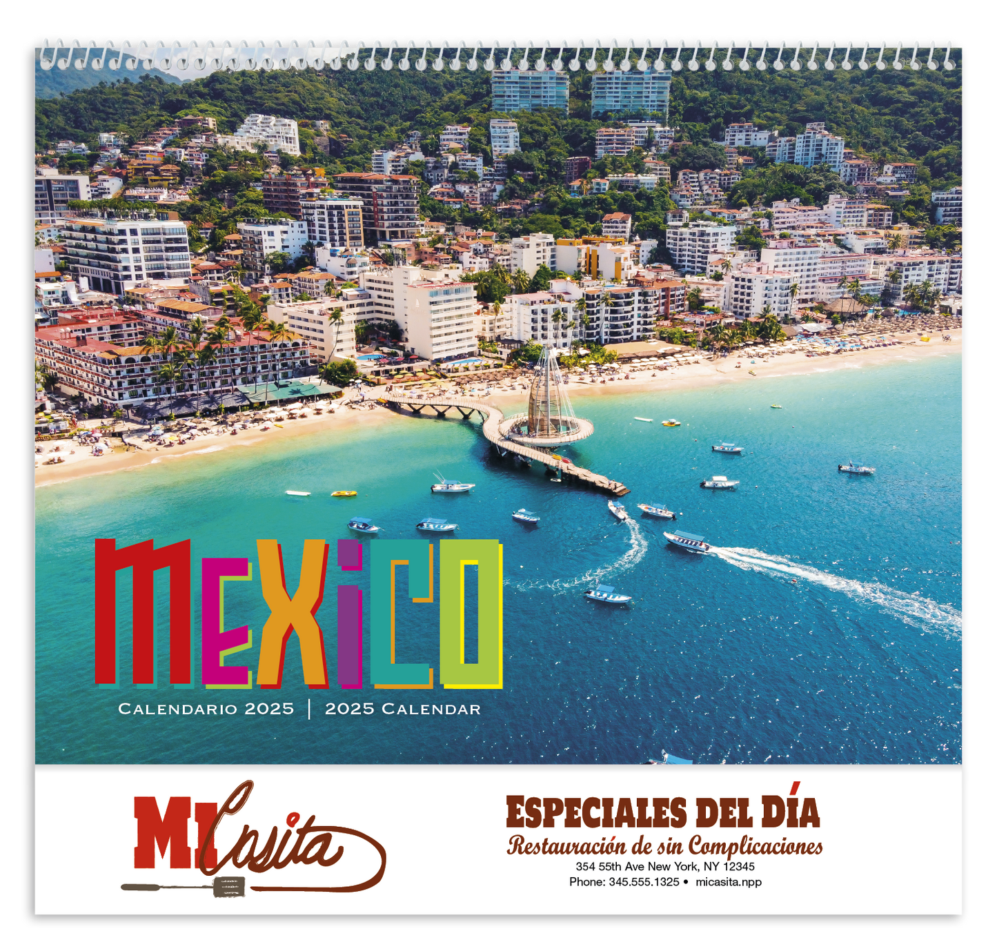 Good Value Mexico  Spiral Calendar-7087