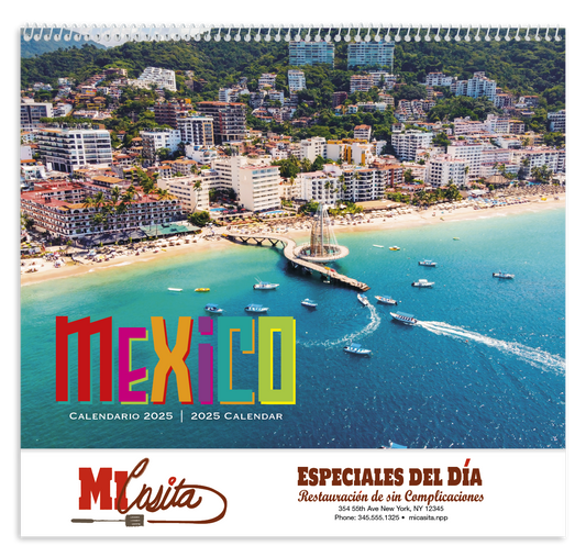 Good Value Mexico  Spiral Calendar-7087