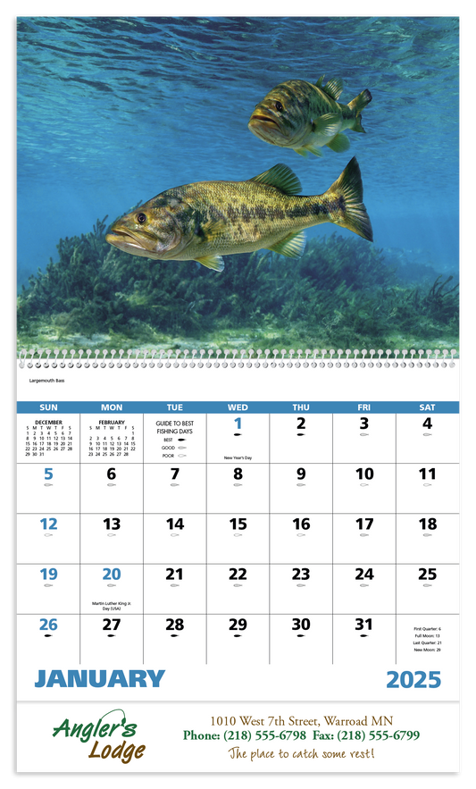 Good Value Fishing  Spiral Calendar-7099