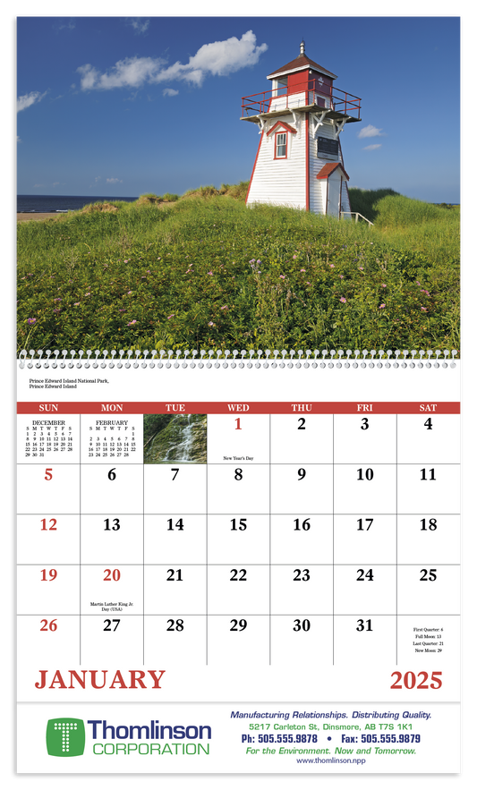 Good Value Canadian National Parks  Spiral Calendar-7113