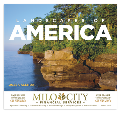 Good Value Landscapes of America  Stapled Calendar-7201