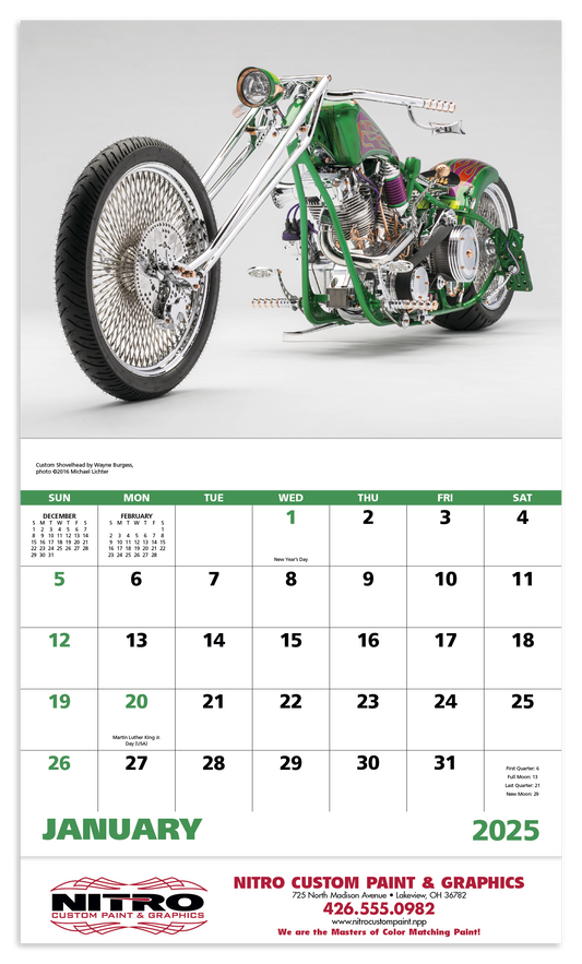 Good Value Motorcycles  Stapled Calendar-7256