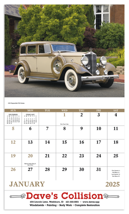 Good Value Antique Autos Calendar-7257