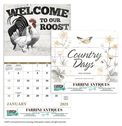 Good Value Country Days  Stapled Calendar-7266
