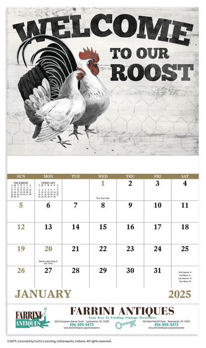 Good Value Country Days  Stapled Calendar-7266