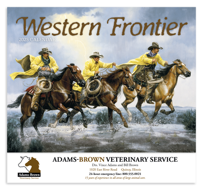 Good Value Western Frontier  Stapled Calendar-7271