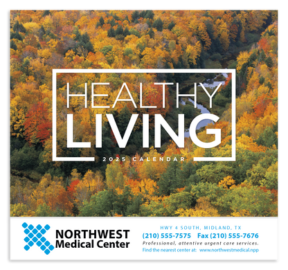 Good Value Healthy Living  Stapled Calendar-7273