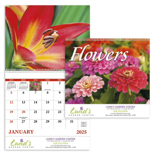 Good Value Flowers  Spiral Calendar-7080