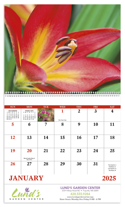 Good Value Flowers  Spiral Calendar-7080