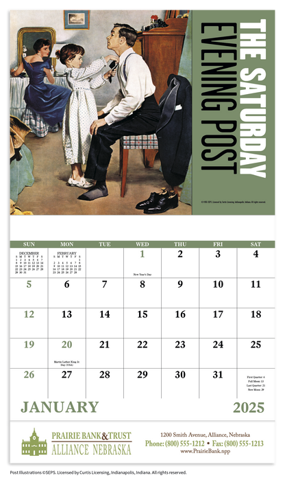Good Value The Saturday Evening Post  Stapled Calendar-7209