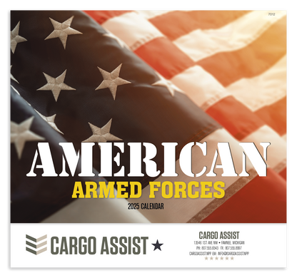Good Value American Armed Forces  Stapled Calendar-7212