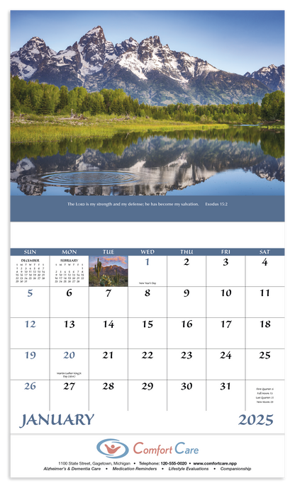Good Value Eternal Word  Stapled Calendar-7223