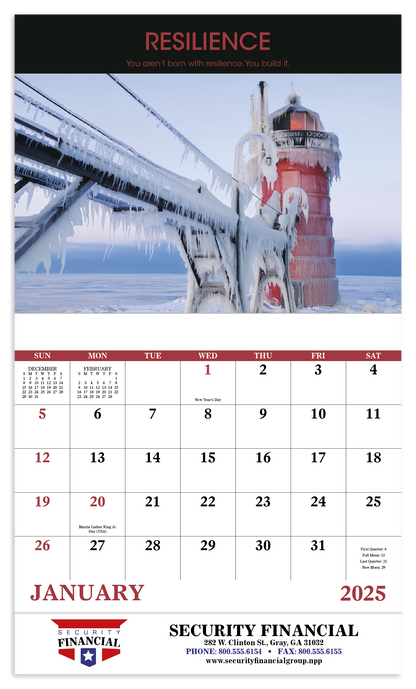 Good Value Motivations  Stapled Calendar-7228