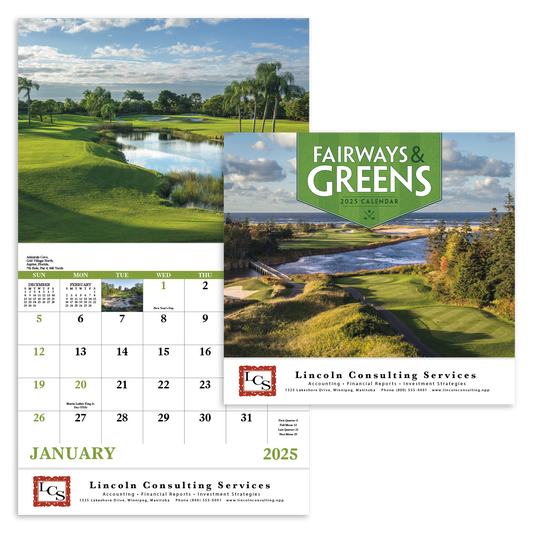 Good Value Fairways  Greens  Stapled Calendar-7229
