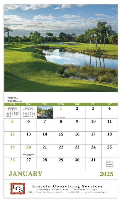 Good Value Fairways  Greens  Stapled Calendar-7229
