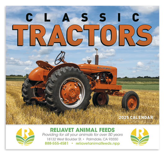 Good Value Classic Tractor  Stapled Calendar-7230