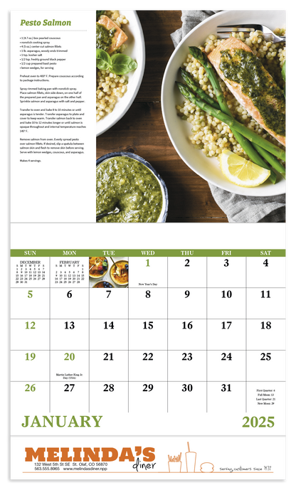 Good Value Delicious Dining  Stapled Calendar-7231