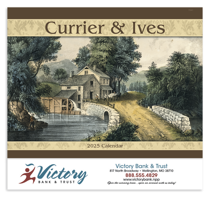 Good Value Currier  Ives  Stapled Calendar-7241