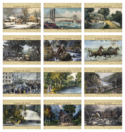 Good Value Currier  Ives  Stapled Calendar-7241
