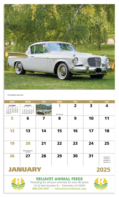 Good Value Classic Autos  Stapled Calendar-7242