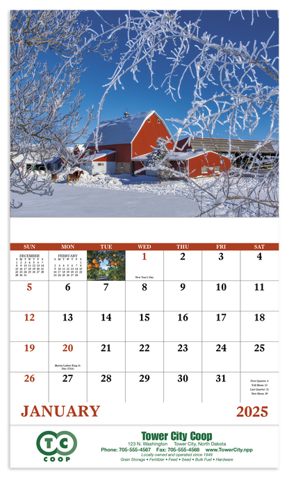Good Value Agriculture  Stapled Calendar-7247