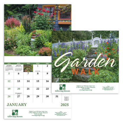 Good Value Garden Walk  Stapled Calendar-7277