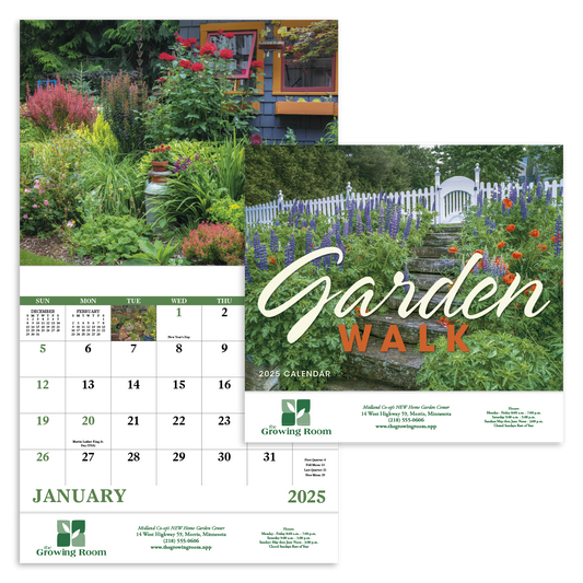Good Value Garden Walk  Stapled Calendar-7277