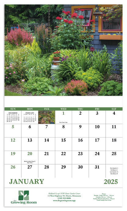 Good Value Garden Walk  Stapled Calendar-7277