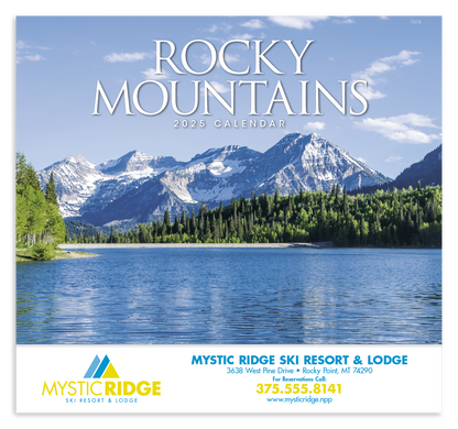 Good Value Rocky Mountains  Stapled Calendar-7278