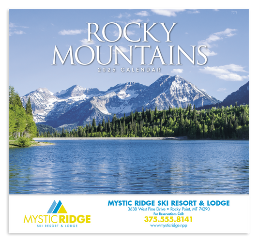 Good Value Rocky Mountains  Stapled Calendar-7278