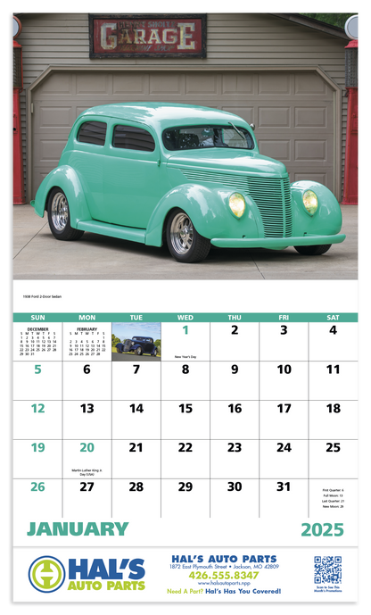 Good Value Street Rods  Stapled Calendar-7283