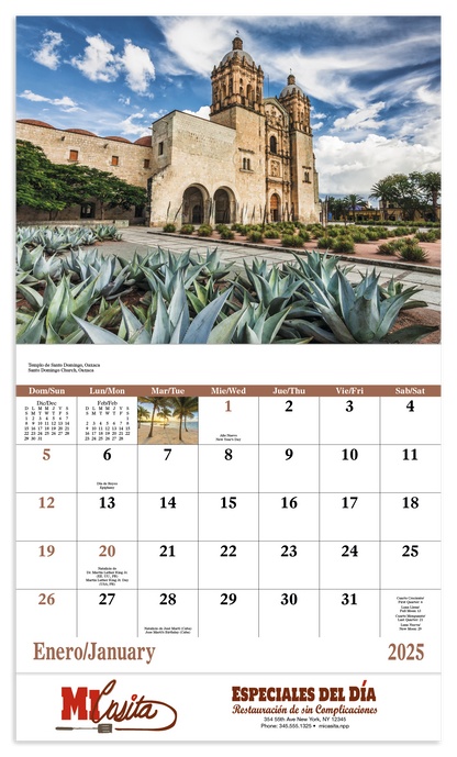 Good Value Mexico  Stapled Calendar-7287