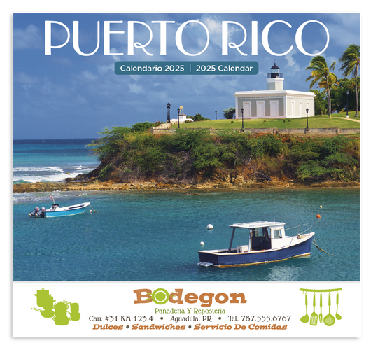 Good Value Puerto Rico  Stapled Calendar-7289
