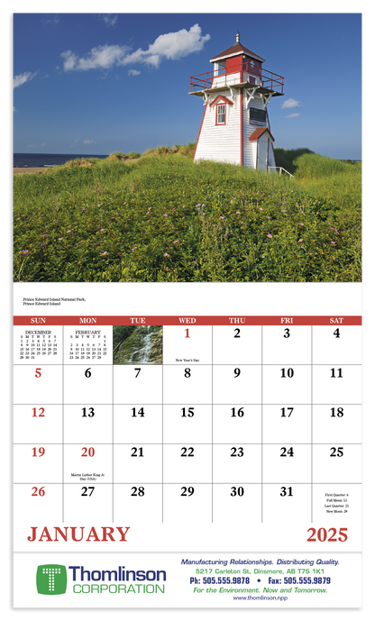 Good Value Canadian National Parks  Stapled Calendar-7313