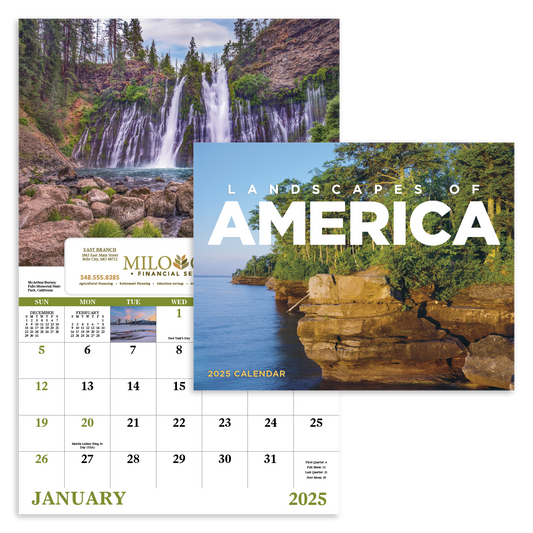 Good Value Landscapes of America  Window Calendar-7501