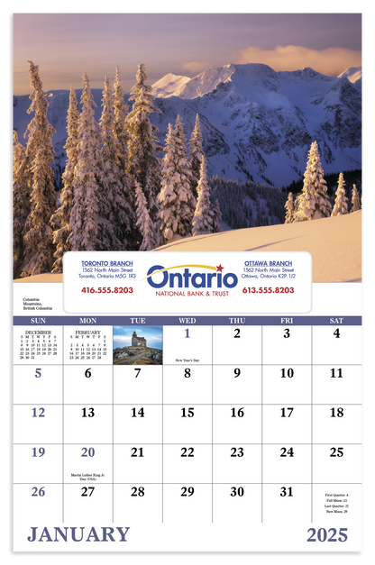 Good Value Scenic Canada  Window Calendar-7502