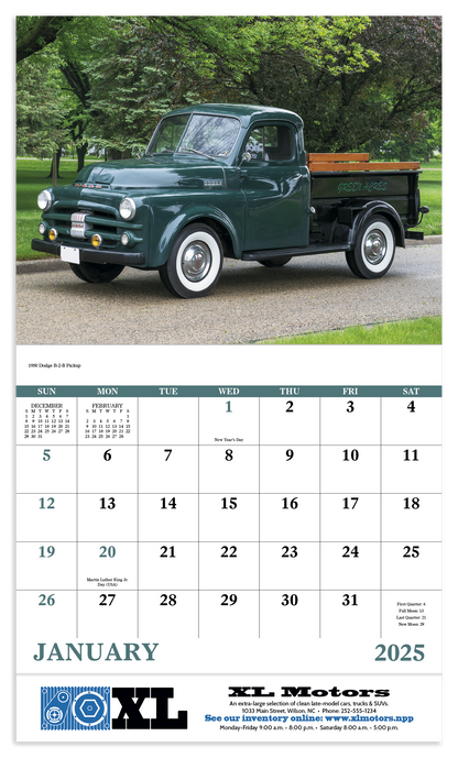 Good Value Treasured Trucks  Stapled Calendar-7237
