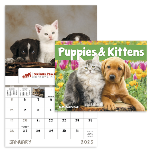 Good Value Puppies  Kittens  Window Calendar-7507