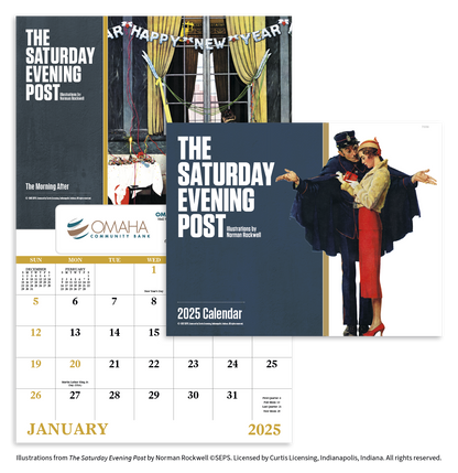 Good Value The Saturday Evening Post  Window Calendar-7539
