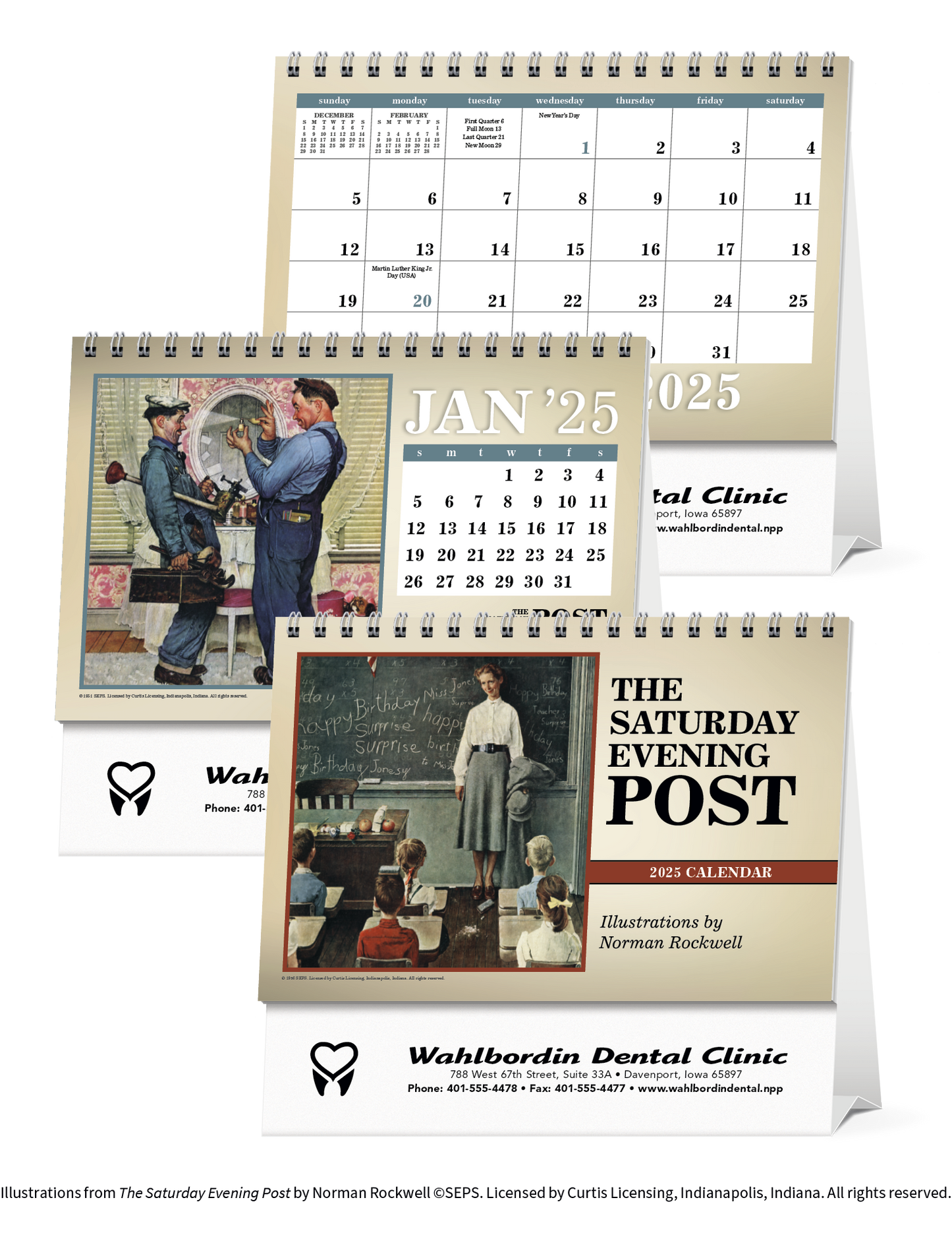Triumph Calendars The Saturday Evening Post Large Desk Calendar-4276